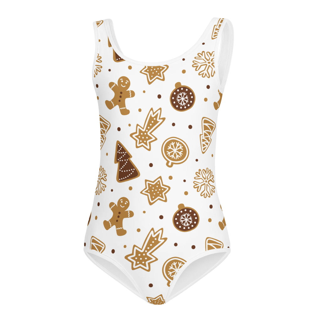 Girls Gingerbread Cookies Christmas Buttery Soft Leotard - Quick Drying For Dance and Gymnastics