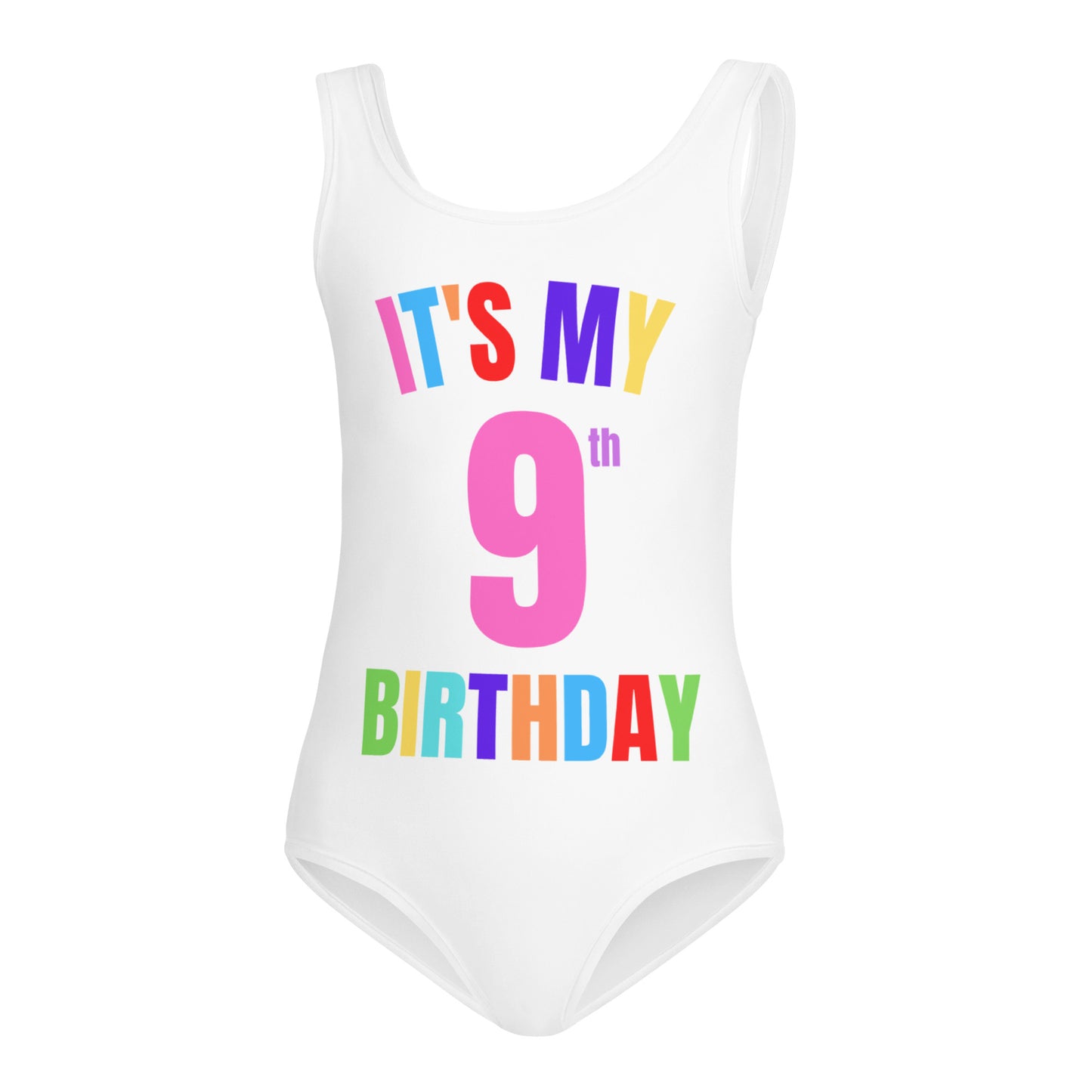 Girls Custom Age It's My Birthday Leotard