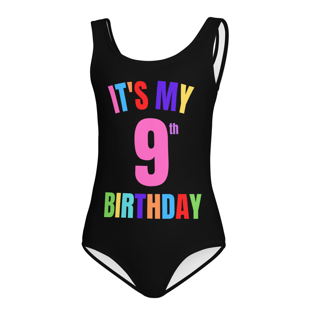 Girls Custom Age It's My Birthday Leotard - Quick Drying For Dance and Gymnastics