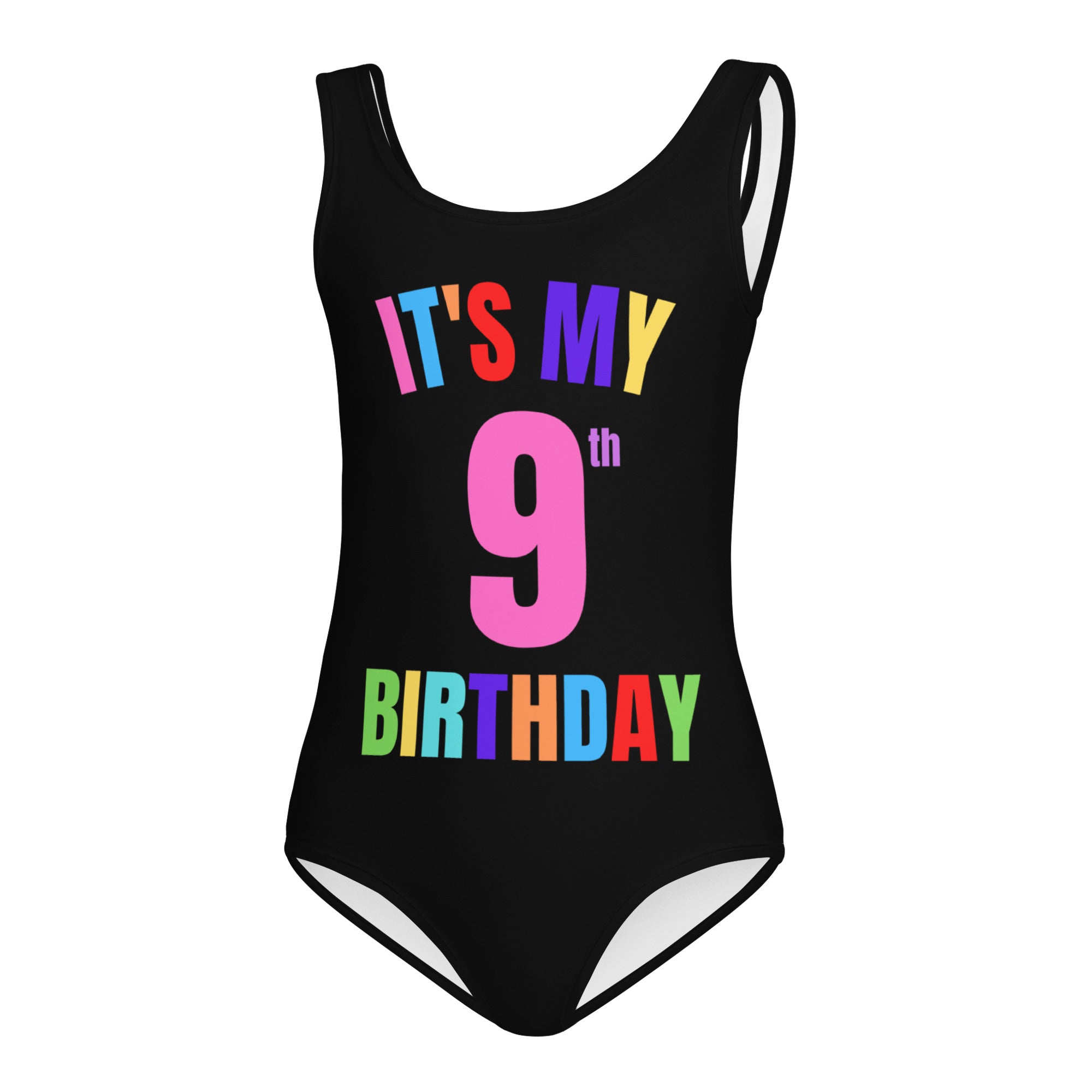 Girls Custom Age It's My Birthday Leotard - Quick Drying For Dance and Gymnastics