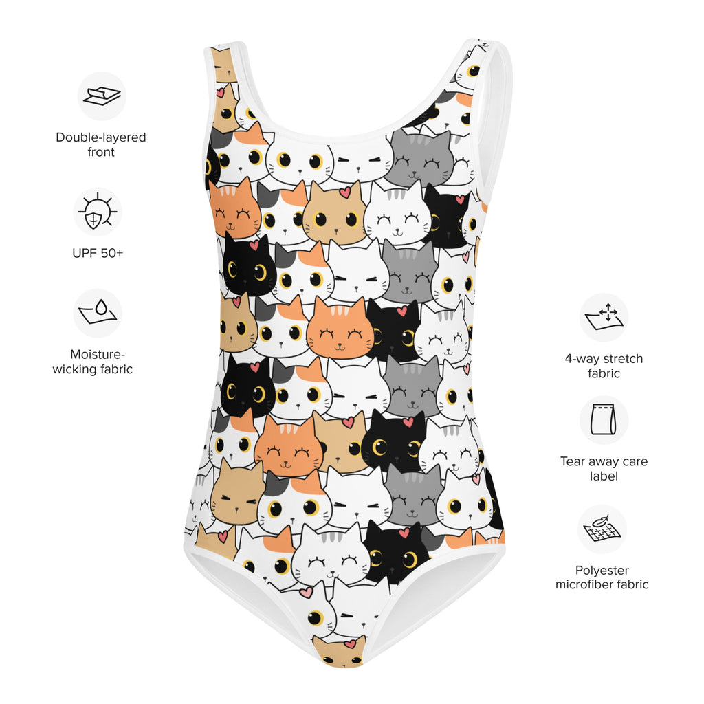 Girls Cat Buttery Soft Leotard - Quick Drying For Dance and Gymnastics