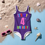 Girls Custom Age It's My Birthday Swimsuit