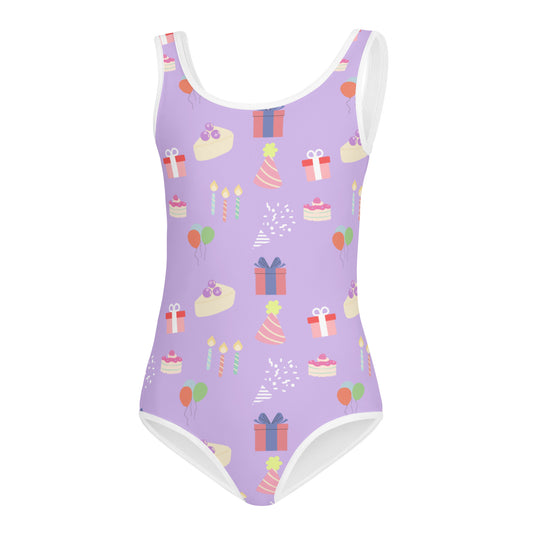 Girls Birthday Party Buttery Soft Leotard