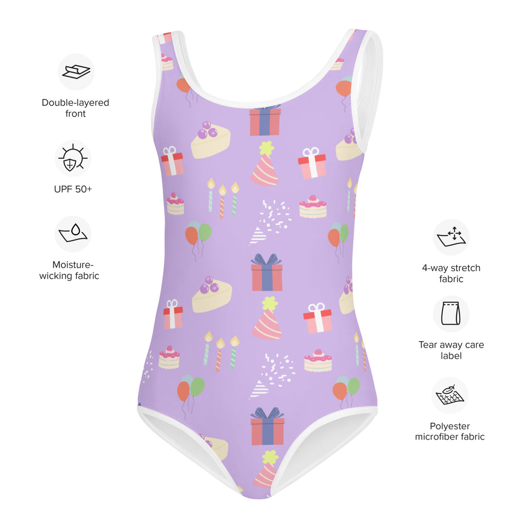 Girls Birthday Party Buttery Soft Leotard - Quick Drying For Dance and Gymnastics