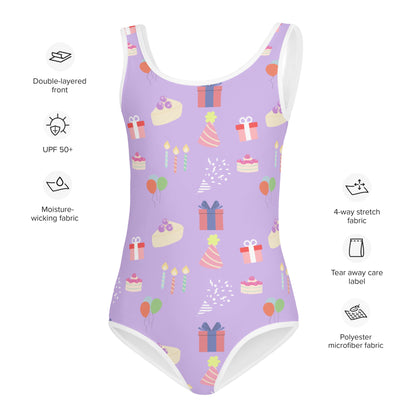 Girls Birthday Party Buttery Soft Leotard