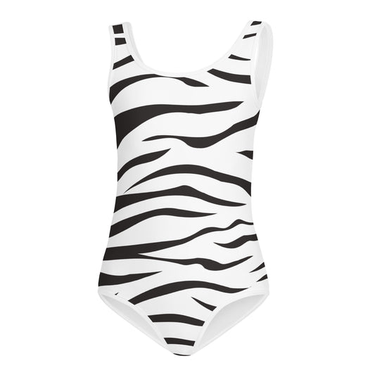 Girls Zebra Stripes Buttery Soft Leotard - Quick Drying For Dance and Gymnastics