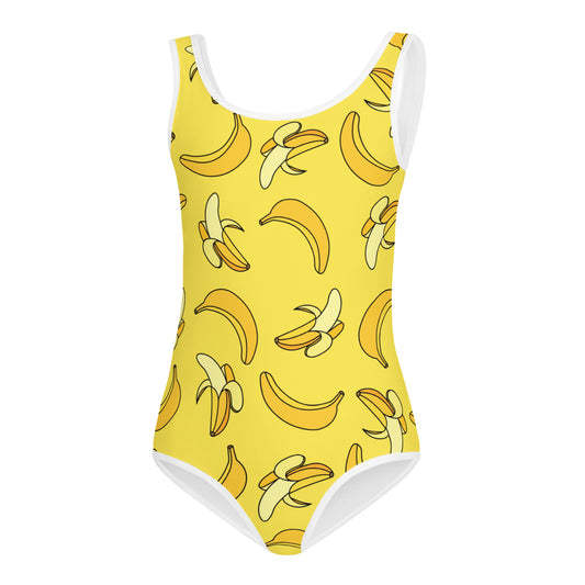 Girls Yellow Banana Buttery Soft Leotard - Quick Drying For Dance and Gymnastics