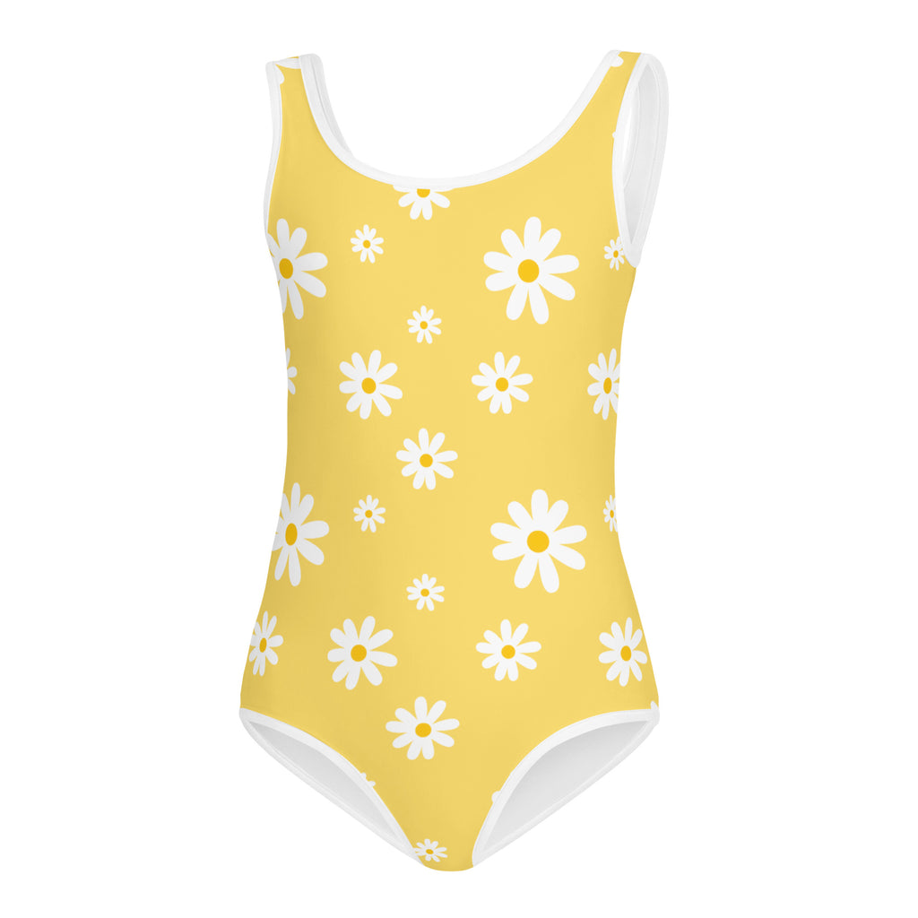 Girls Yellow Daisy Buttery Soft Leotard - Quick Drying For Dance and Gymnastics