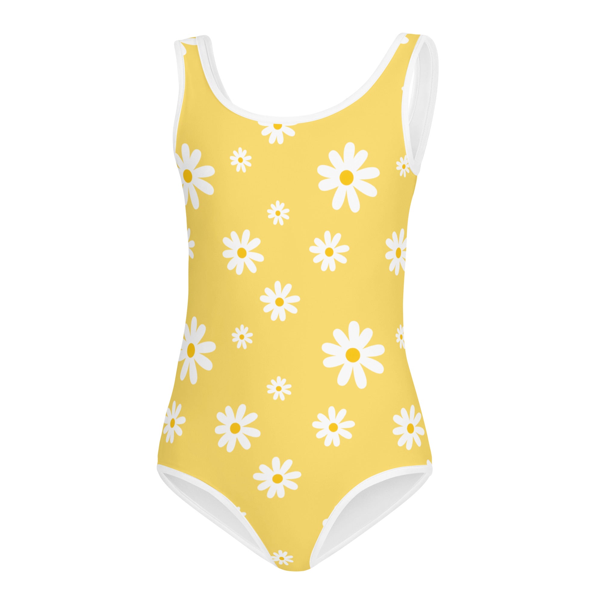 Girls Yellow Daisy Buttery Soft Leotard - Quick Drying For Dance and Gymnastics