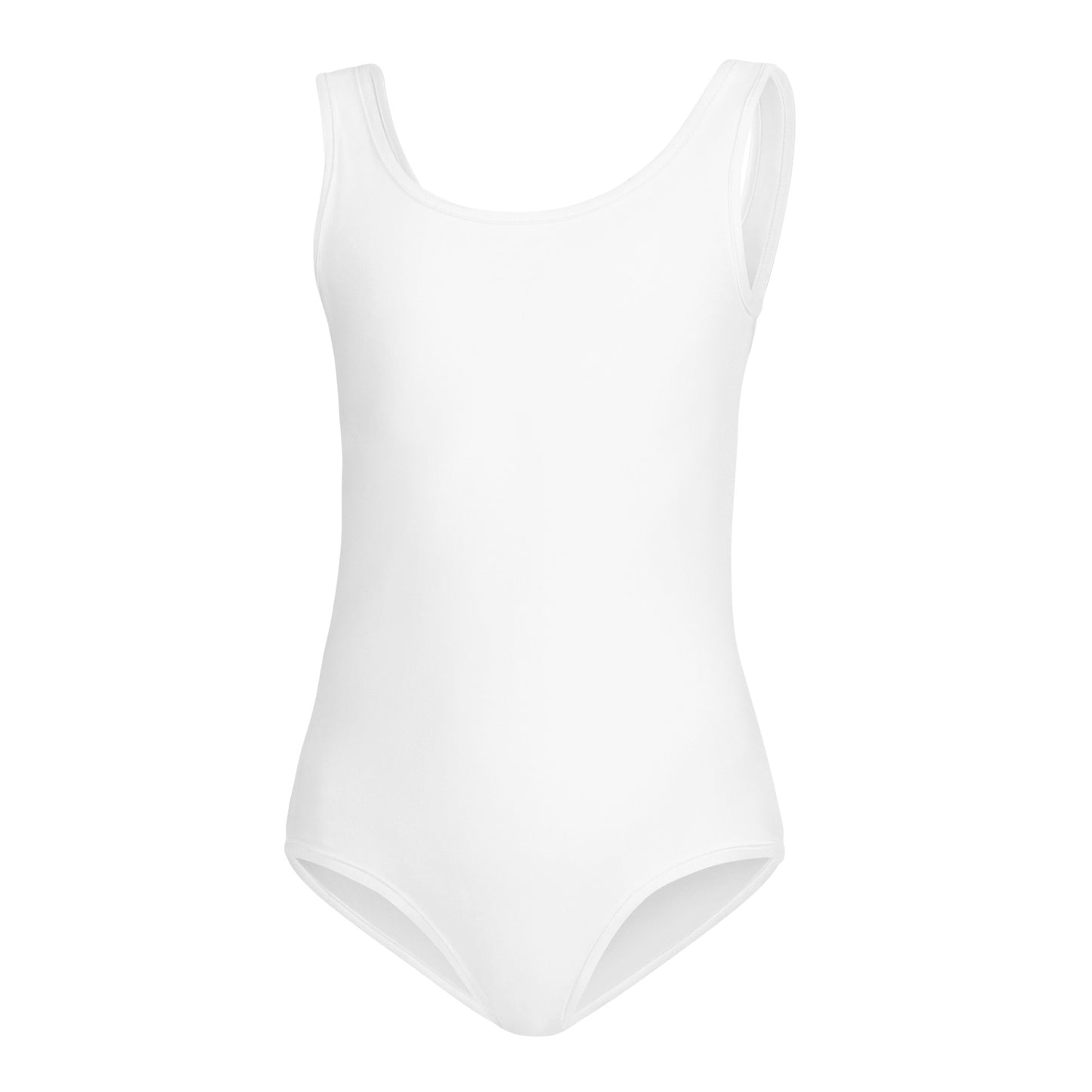 Girls White Buttery Soft Leotard