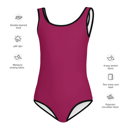 Girls Berry Pink Buttery Soft Leotard