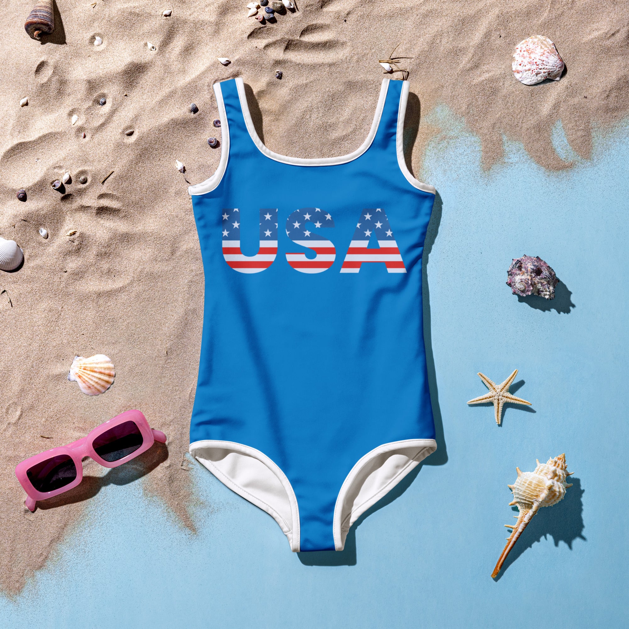 Girls USA 4th Of July Swimsuit