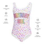 Colorful Sprinkles Birthday Girl Buttery Soft Swimsuit