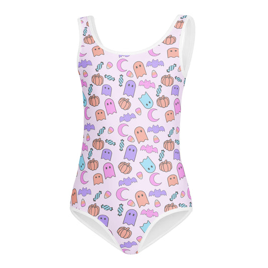 Girls Halloween Pattern Buttery Soft Leotard - Quick Drying For Dance and Gymnastics