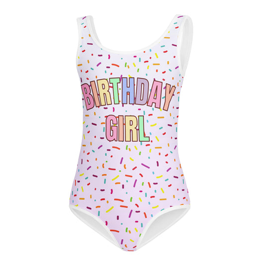 Colorful Sprinkles Birthday Girl Leotard - Quick Drying For Dance and Gymnastics
