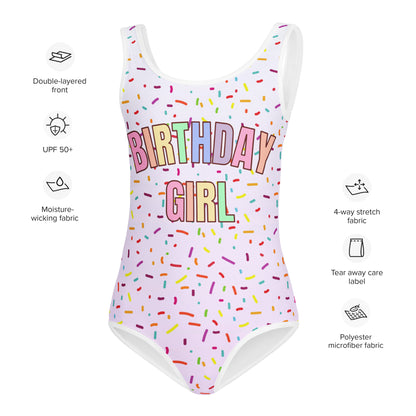 Colorful Sprinkles Birthday Girl Leotard - Quick Drying For Dance and Gymnastics