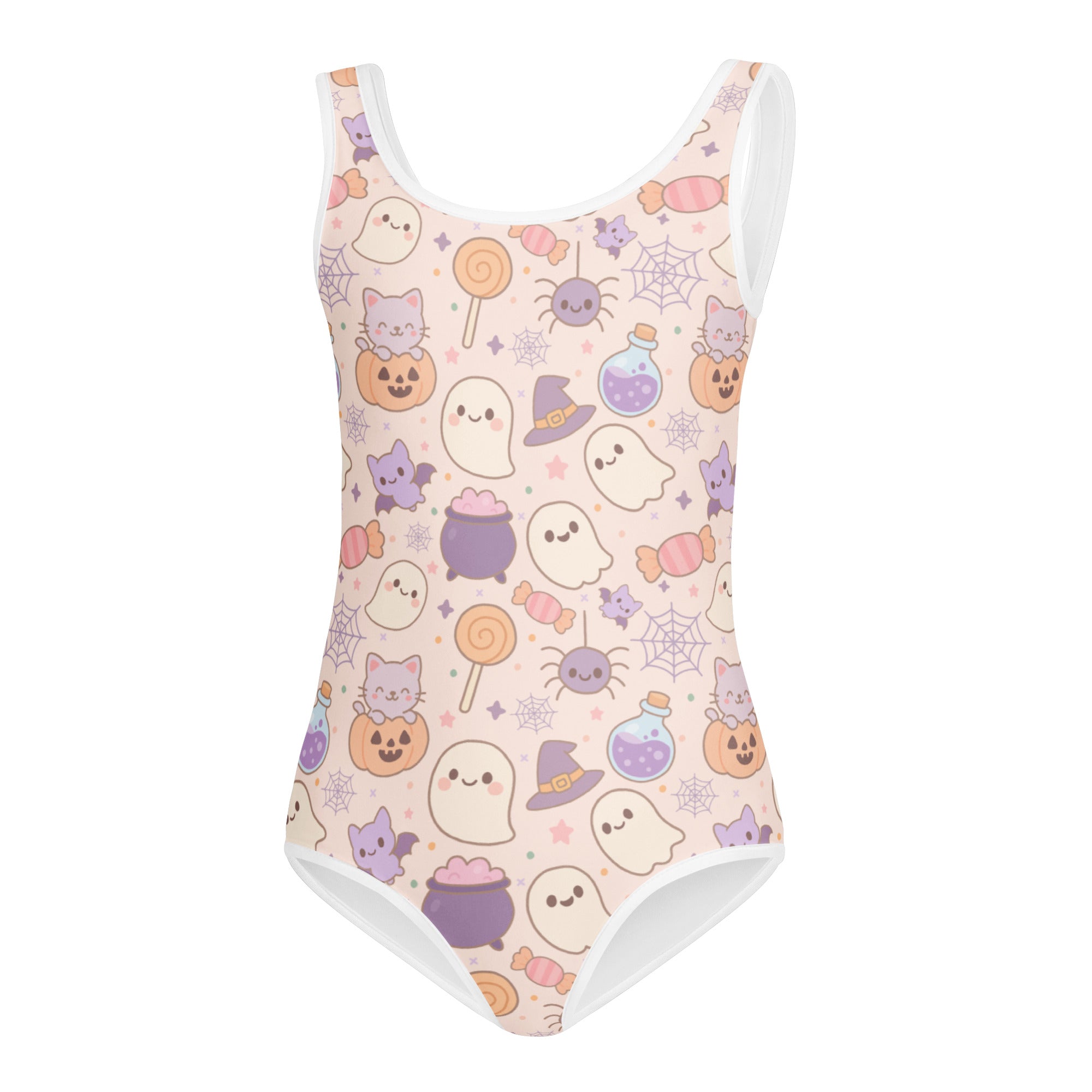 Girls Pastel Halloween Buttery Soft Leotard - Quick Drying For Dance and Gymnastics