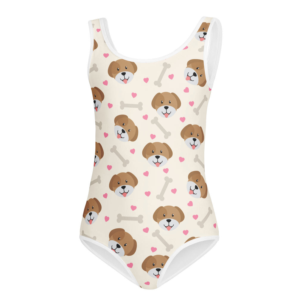 Girls Puppy Themed Buttery Soft Leotard - Quick Drying For Dance and Gymnastics