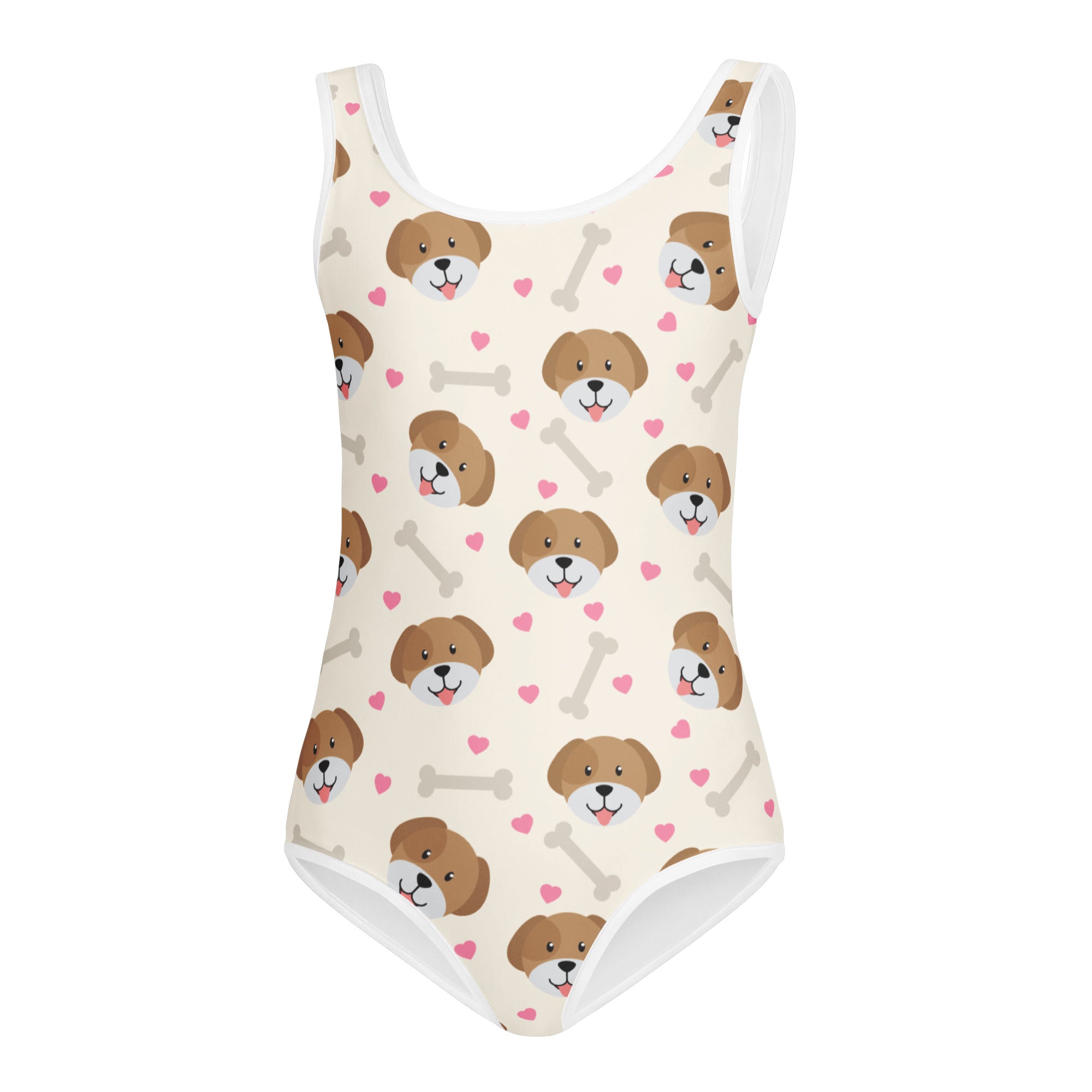 Girls Puppy Themed Buttery Soft Leotard - Quick Drying For Dance and Gymnastics