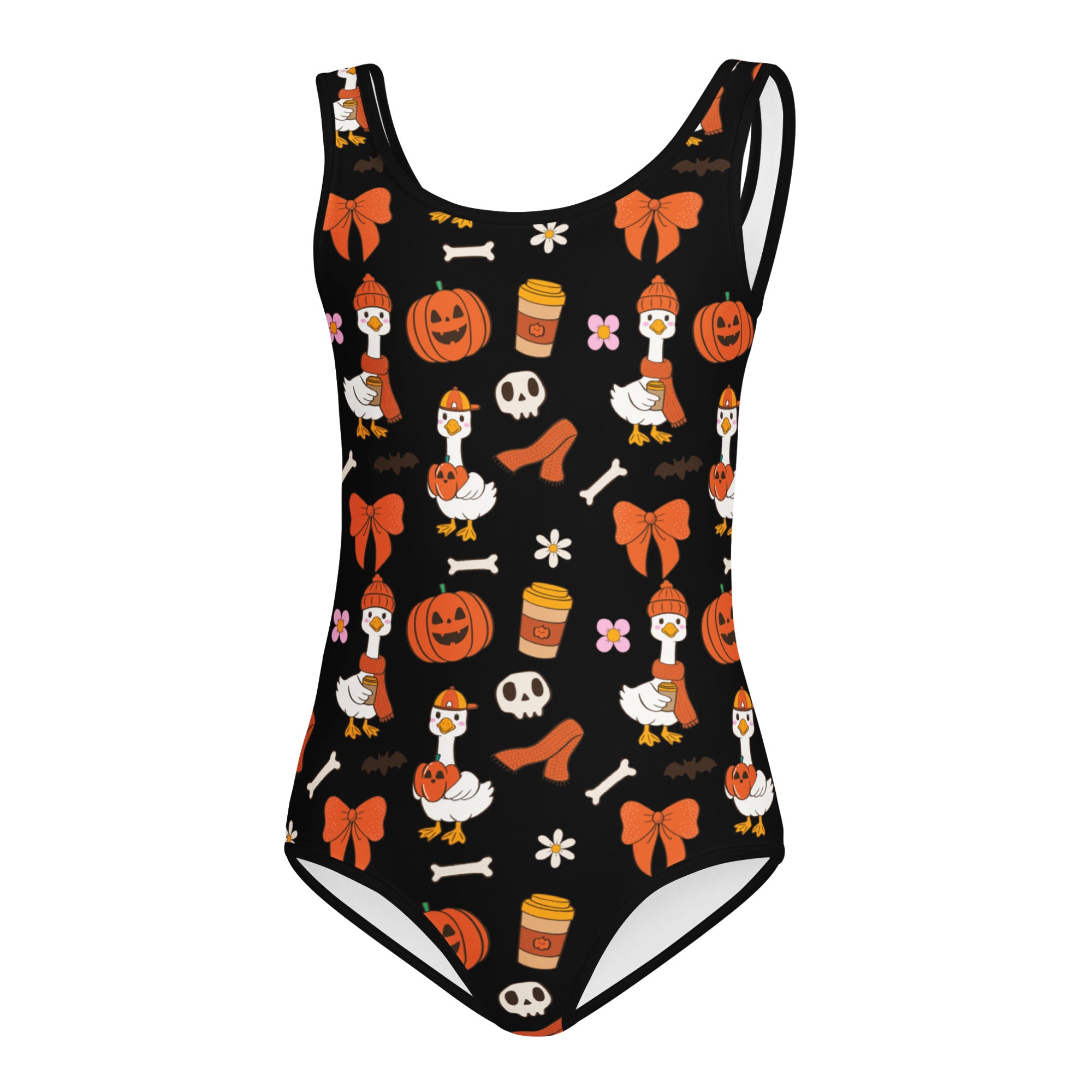 Girls Goose Halloween Leotard – Buttery-Soft, Quick-Dry 4-Way Stretch Comfort for Dance & Gymnastics