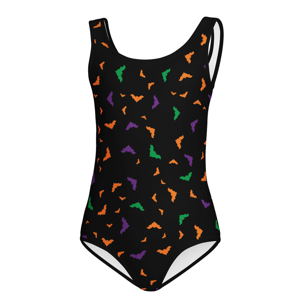 Girls Colorful Bats Halloween Leotard – Buttery-Soft, Quick-Dry 4-Way Stretch Comfort for Dance & Gymnastics