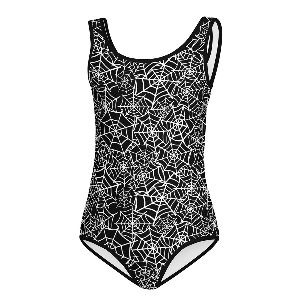 Girls Spider Web Halloween Leotard – Buttery-Soft, Quick-Dry 4-Way Stretch Comfort for Dance & Gymnastics