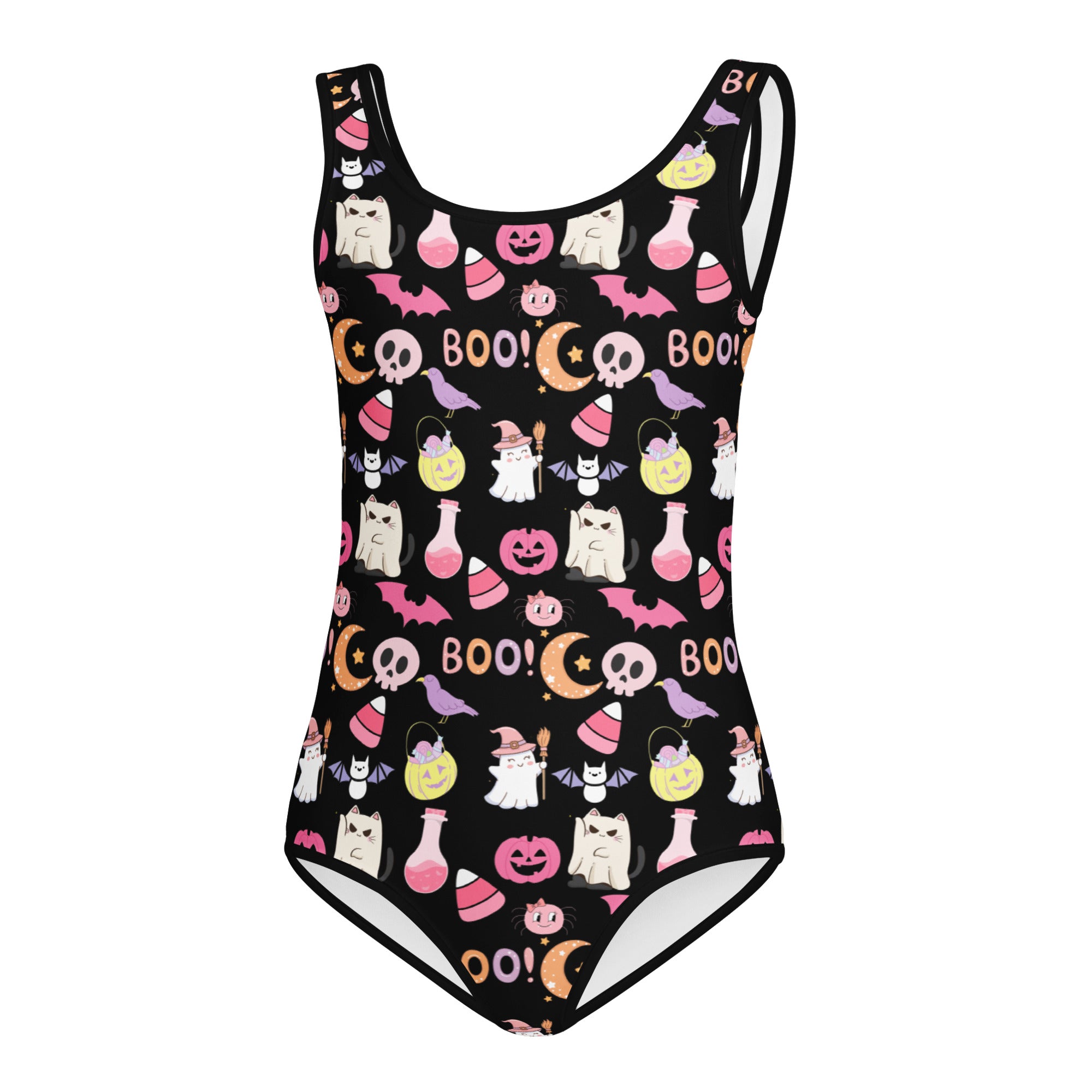 Girls Cute Halloween Leotard – Buttery-Soft, Quick-Dry 4-Way Stretch Comfort for Dance & Gymnastics