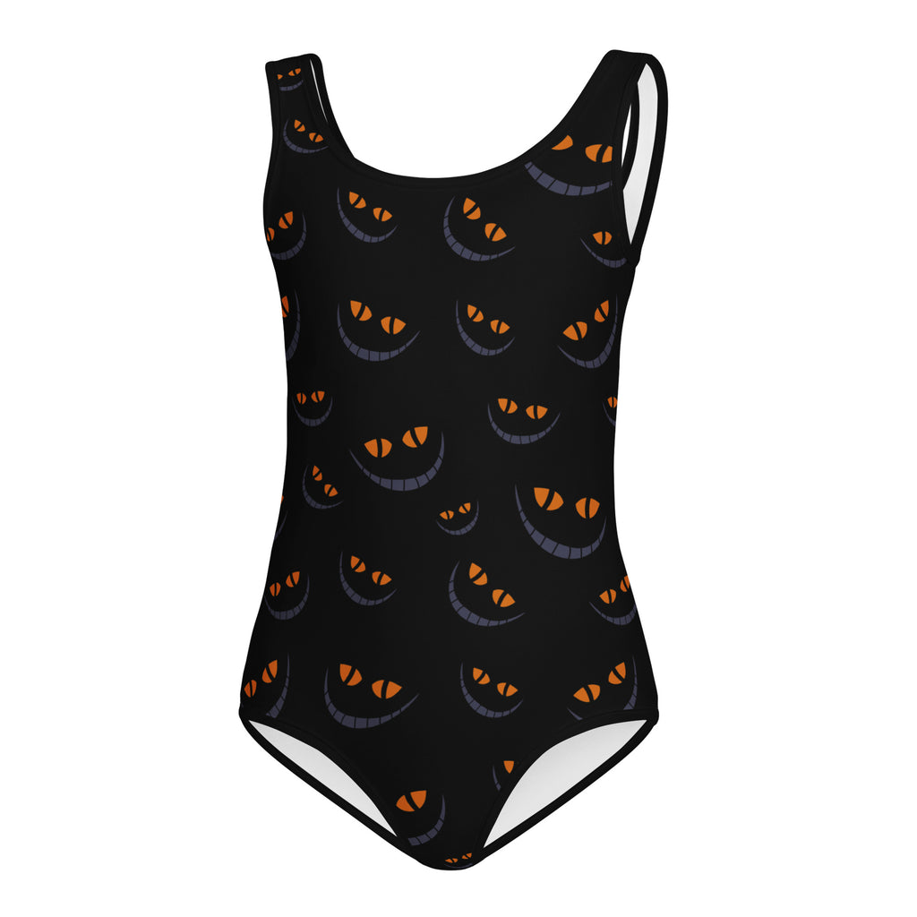 Girls Spooky Cat Eyes Halloween Leotard – Buttery-Soft, Quick-Dry 4-Way Stretch Comfort for Dance & Gymnastics