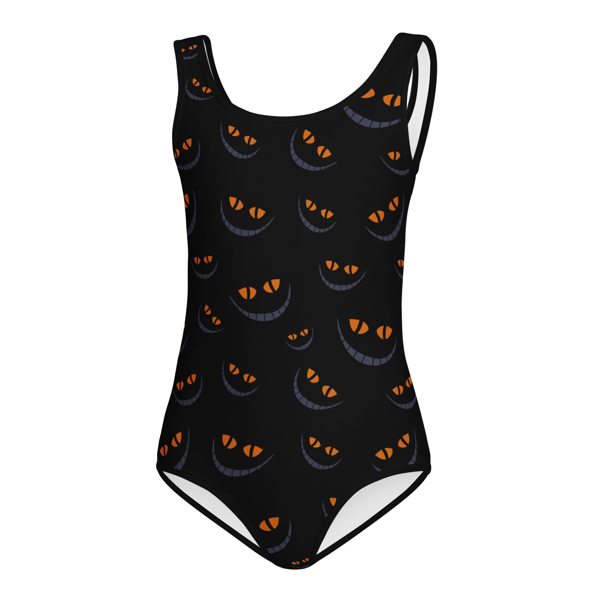 Girls Spooky Cat Eyes Halloween Leotard – Buttery-Soft, Quick-Dry 4-Way Stretch Comfort for Dance & Gymnastics