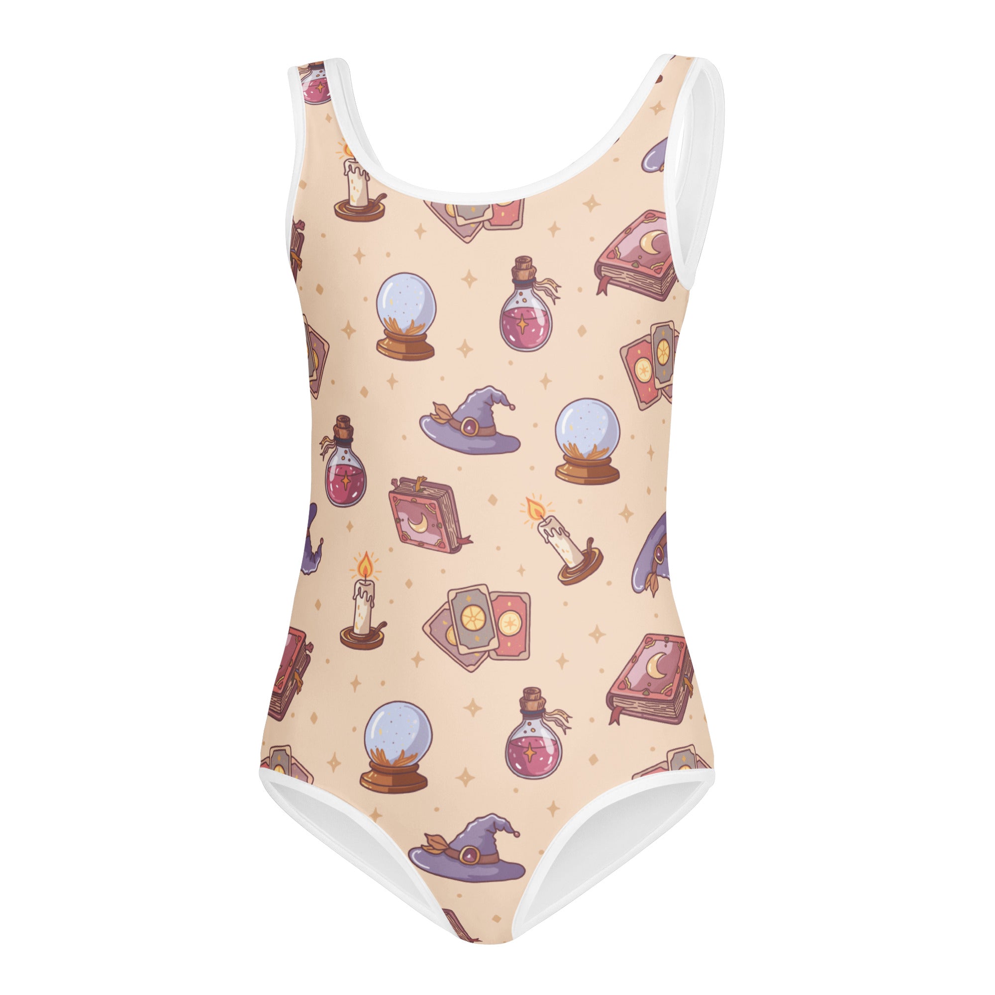 Girls Witch Magic Halloween Leotard – Buttery-Soft, Quick-Dry 4-Way Stretch Comfort for Dance & Gymnastics