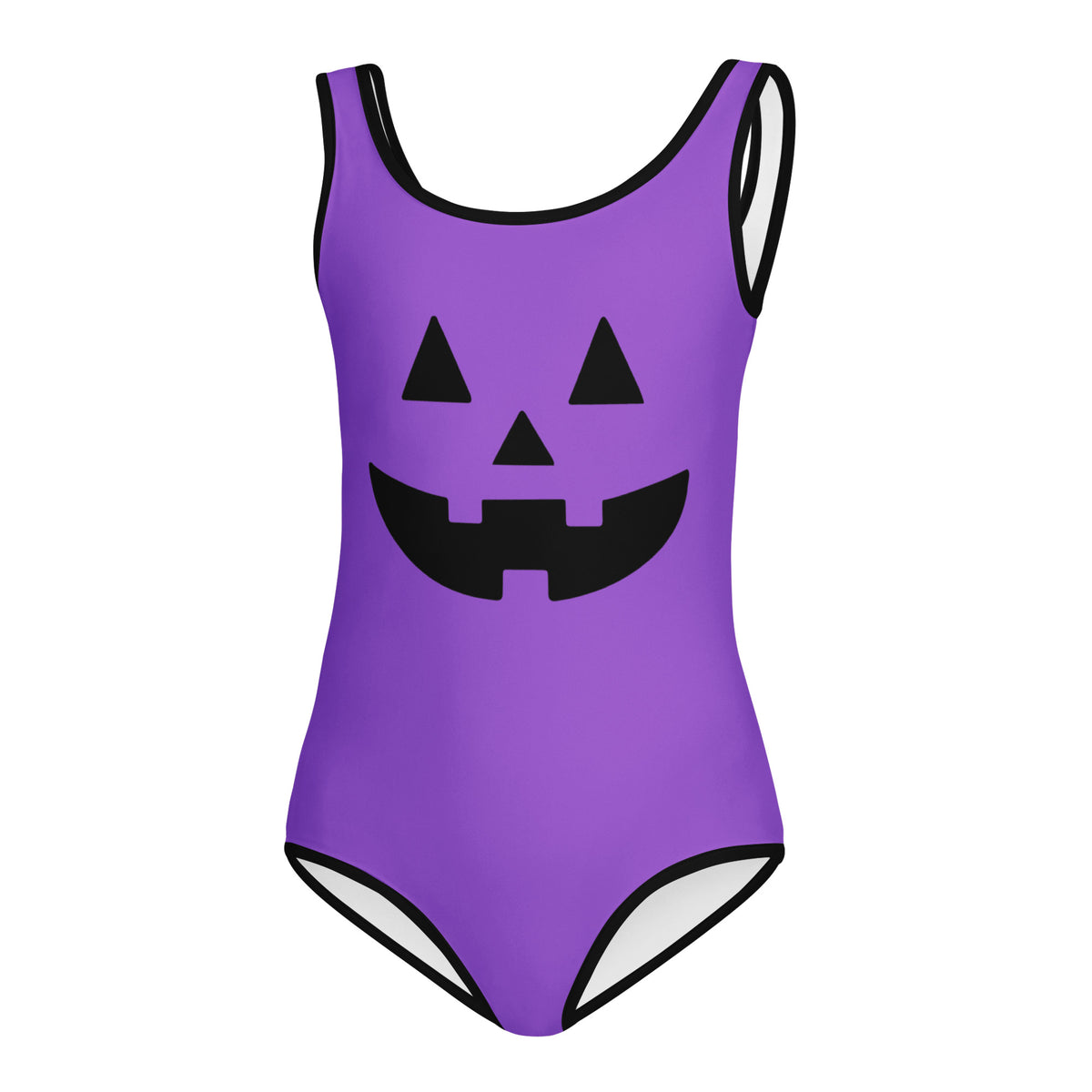 Girls Purple Jack O’ Lantern Halloween Leotard – Buttery-Soft, Quick-Dry 4-Way Stretch Comfort for Dance & Gymnastics