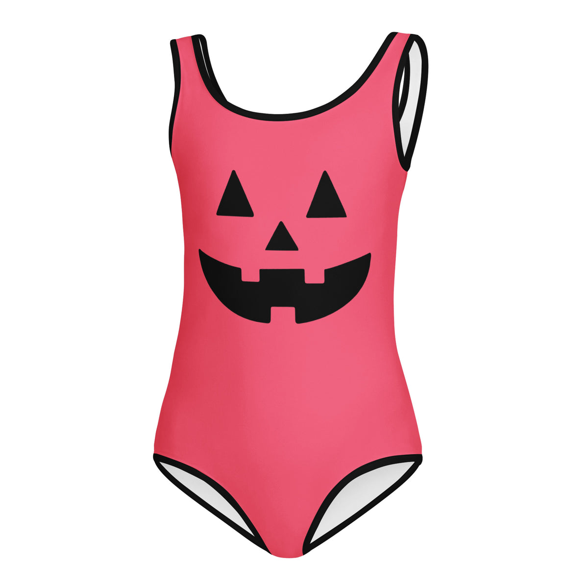 Girls Pink Jack O’ Lantern Halloween Leotard – Buttery-Soft, Quick-Dry 4-Way Stretch Comfort for Dance & Gymnastics