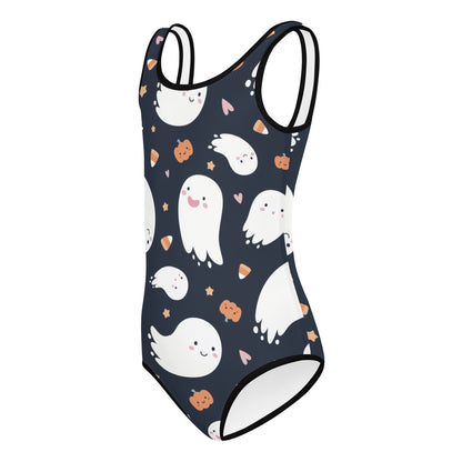 Girls Ghost and Candy Cane Halloween Dance Leotard