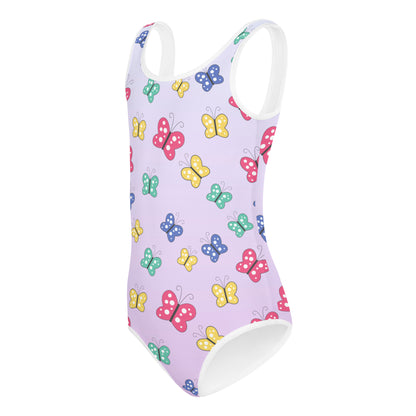 Girls Colorful Butterflies Buttery Soft Leotard