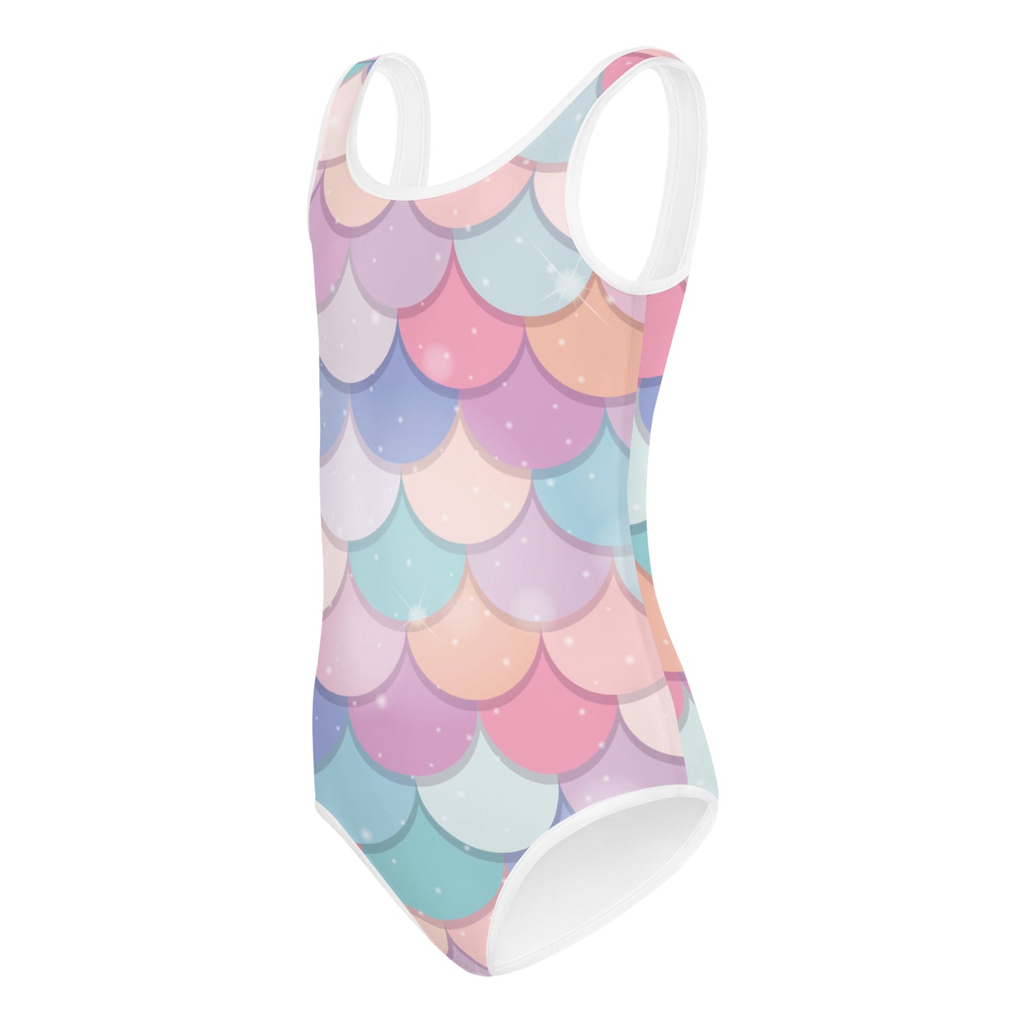 Girls Rainbow Mermaid Buttery Soft Leotard