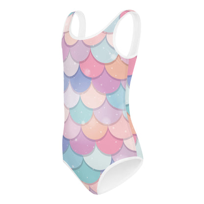 Girls Rainbow Mermaid Buttery Soft Leotard