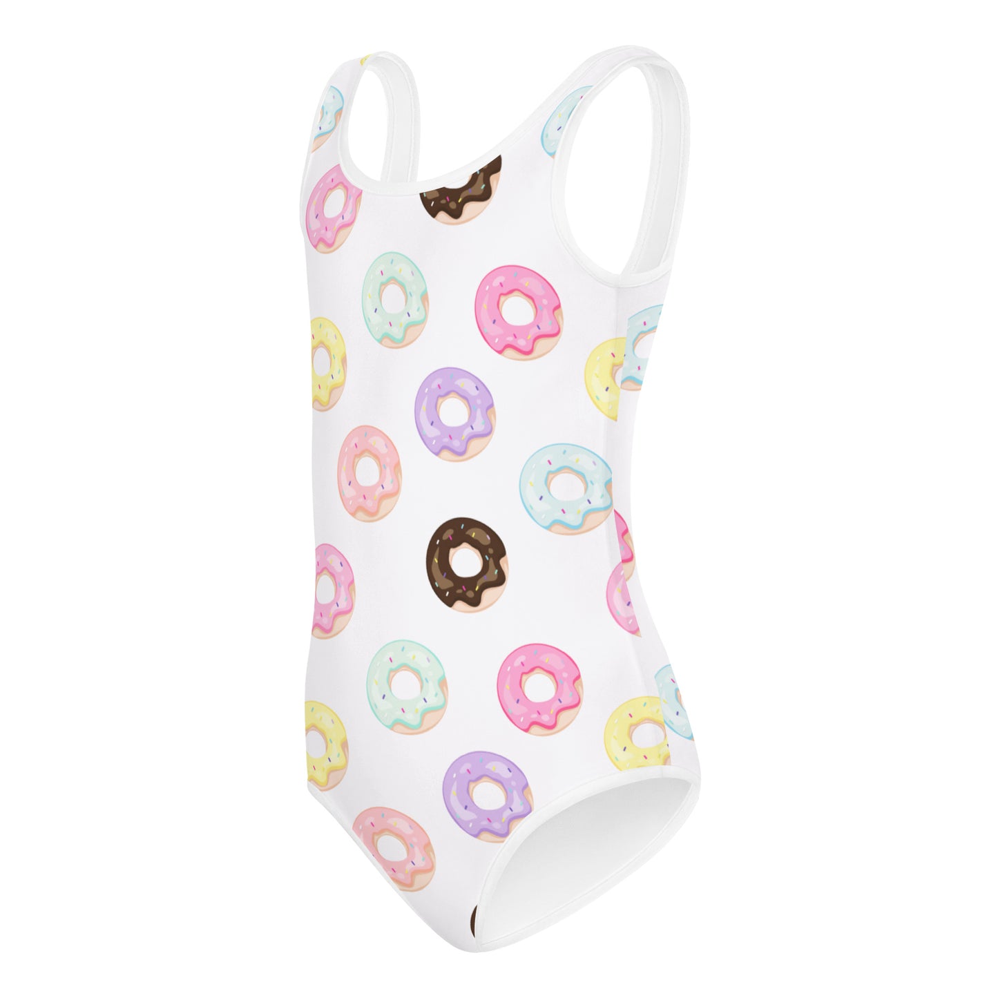 Girls Colorful Donuts Buttery Soft Leotard