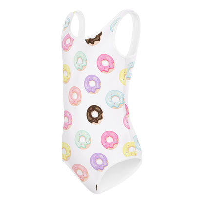 Girls Colorful Donuts Buttery Soft Leotard