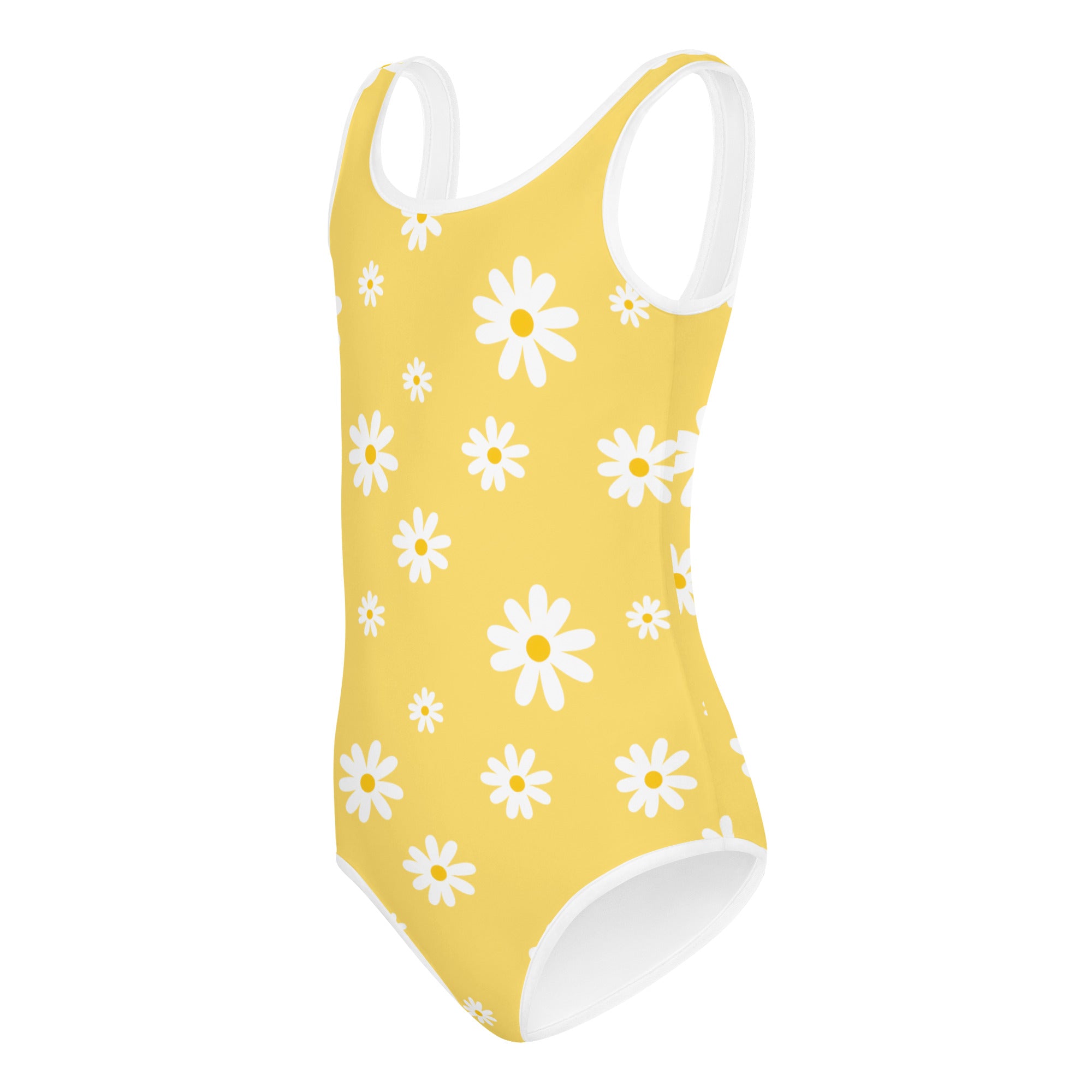 Girls Yellow Daisy Buttery Soft Leotard - Quick Drying For Dance and Gymnastics