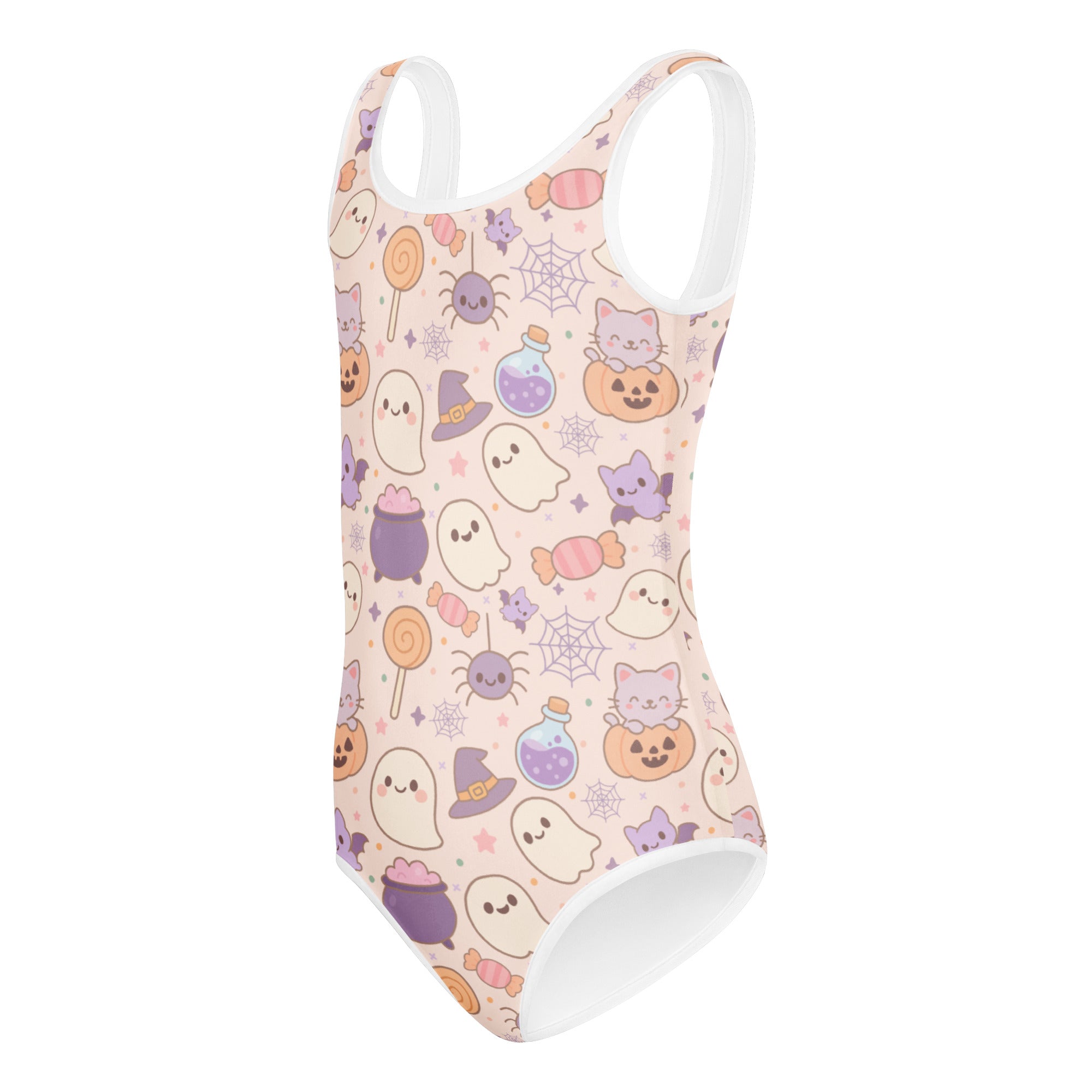 Girls Pastel Halloween Buttery Soft Leotard - Quick Drying For Dance and Gymnastics