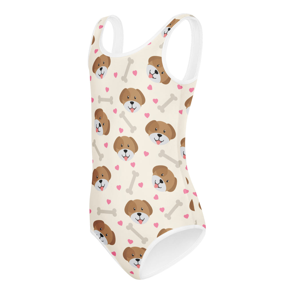 Girls Puppy Themed Buttery Soft Leotard - Quick Drying For Dance and Gymnastics
