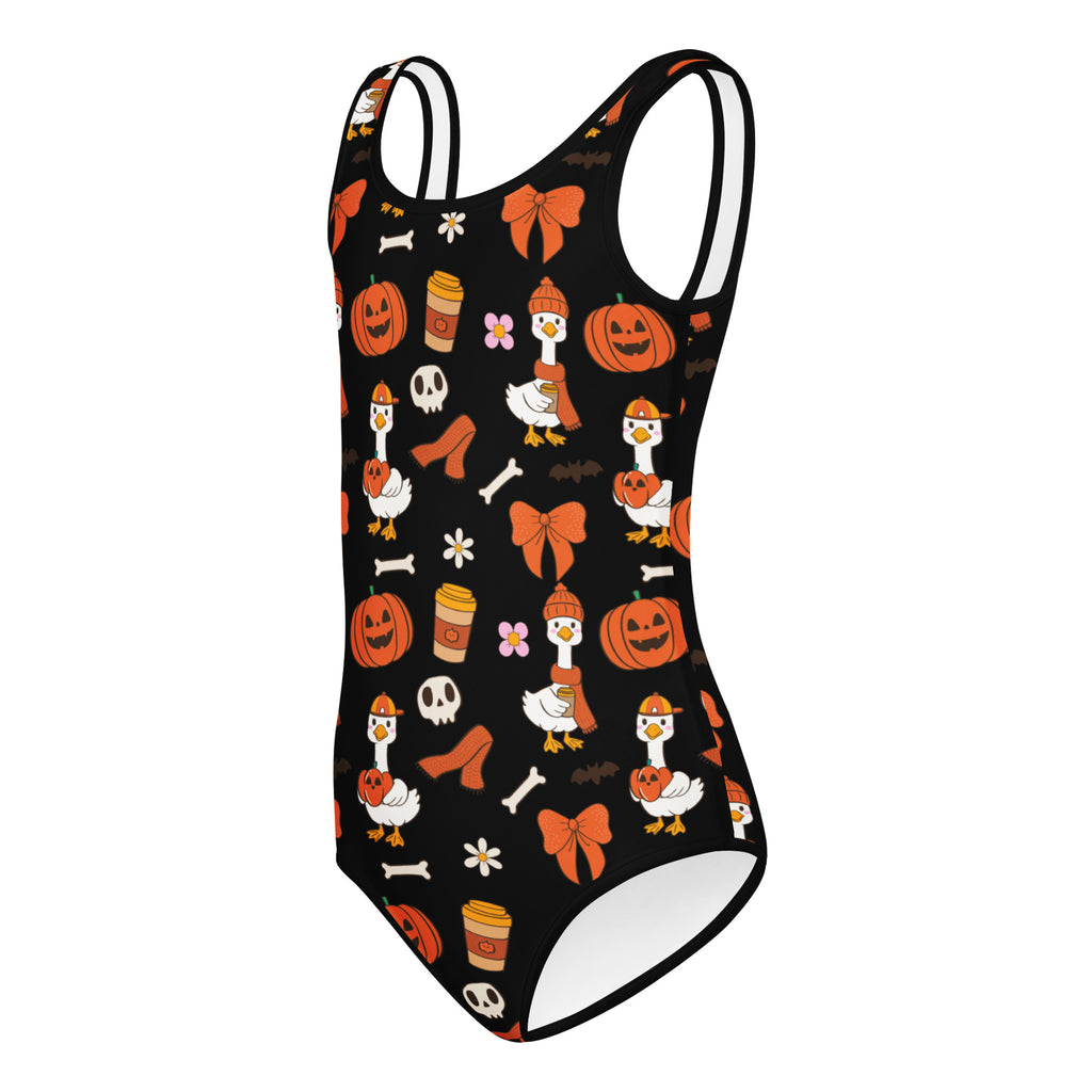 Girls Goose Halloween Leotard – Buttery-Soft, Quick-Dry 4-Way Stretch Comfort for Dance & Gymnastics
