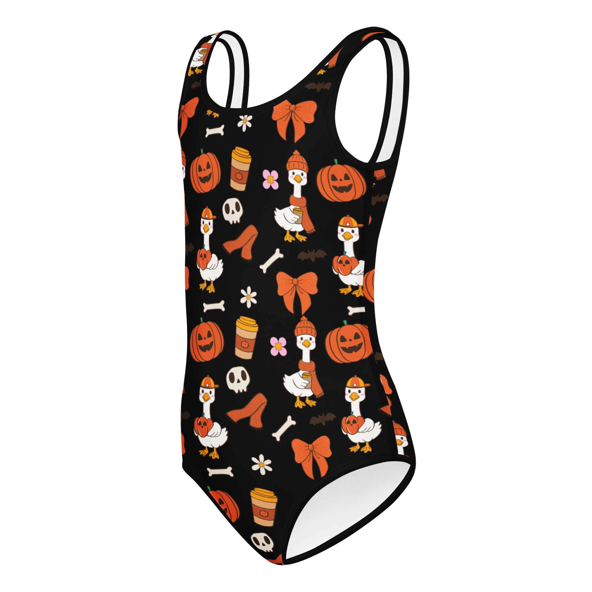 Girls Goose Halloween Leotard – Buttery-Soft, Quick-Dry 4-Way Stretch Comfort for Dance & Gymnastics