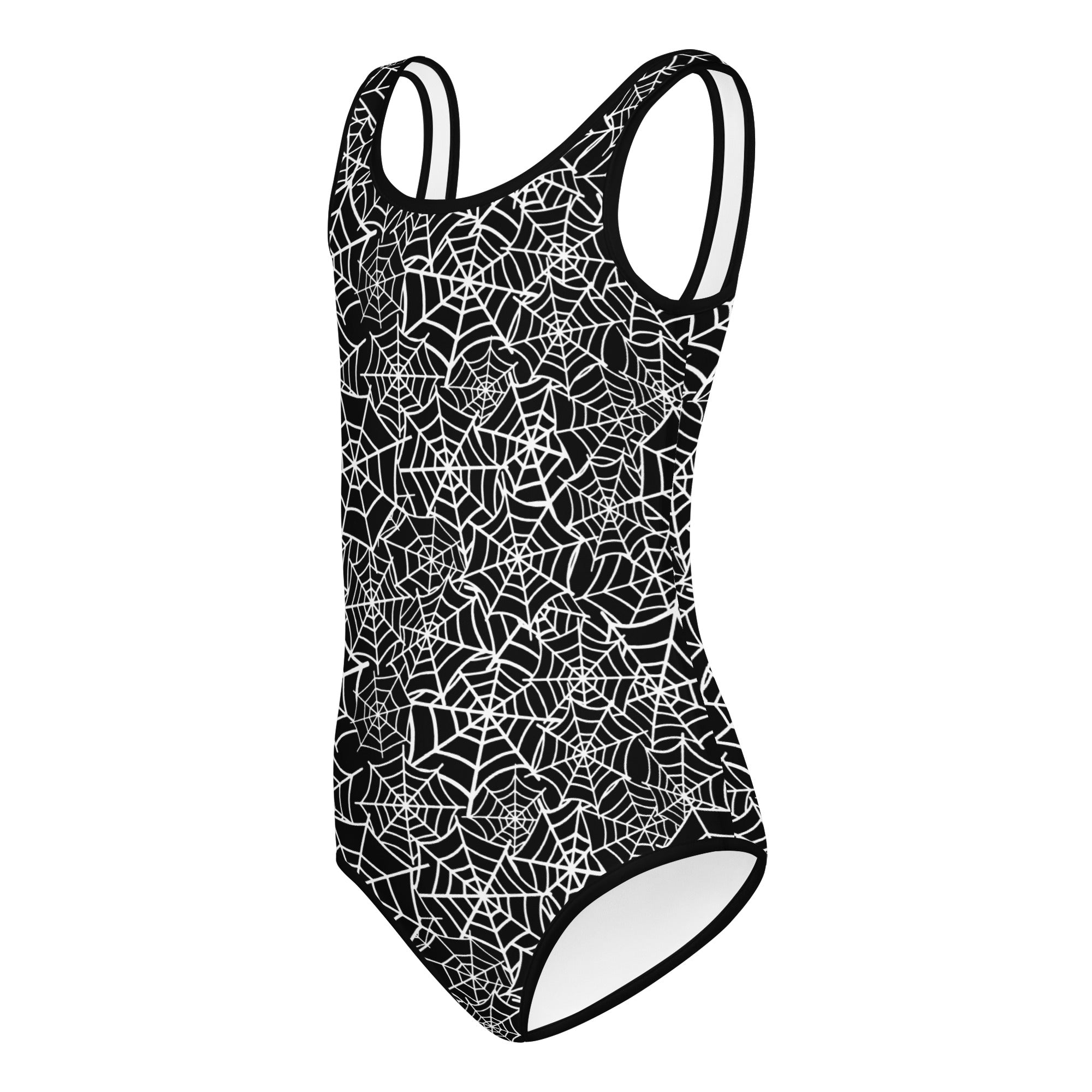 Girls Spider Web Halloween Leotard – Buttery-Soft, Quick-Dry 4-Way Stretch Comfort for Dance & Gymnastics