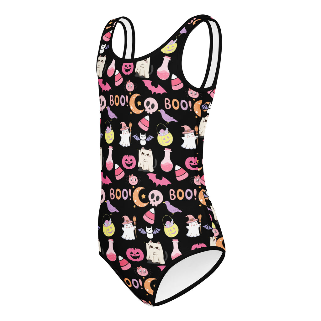 Girls Cute Halloween Leotard – Buttery-Soft, Quick-Dry 4-Way Stretch Comfort for Dance & Gymnastics