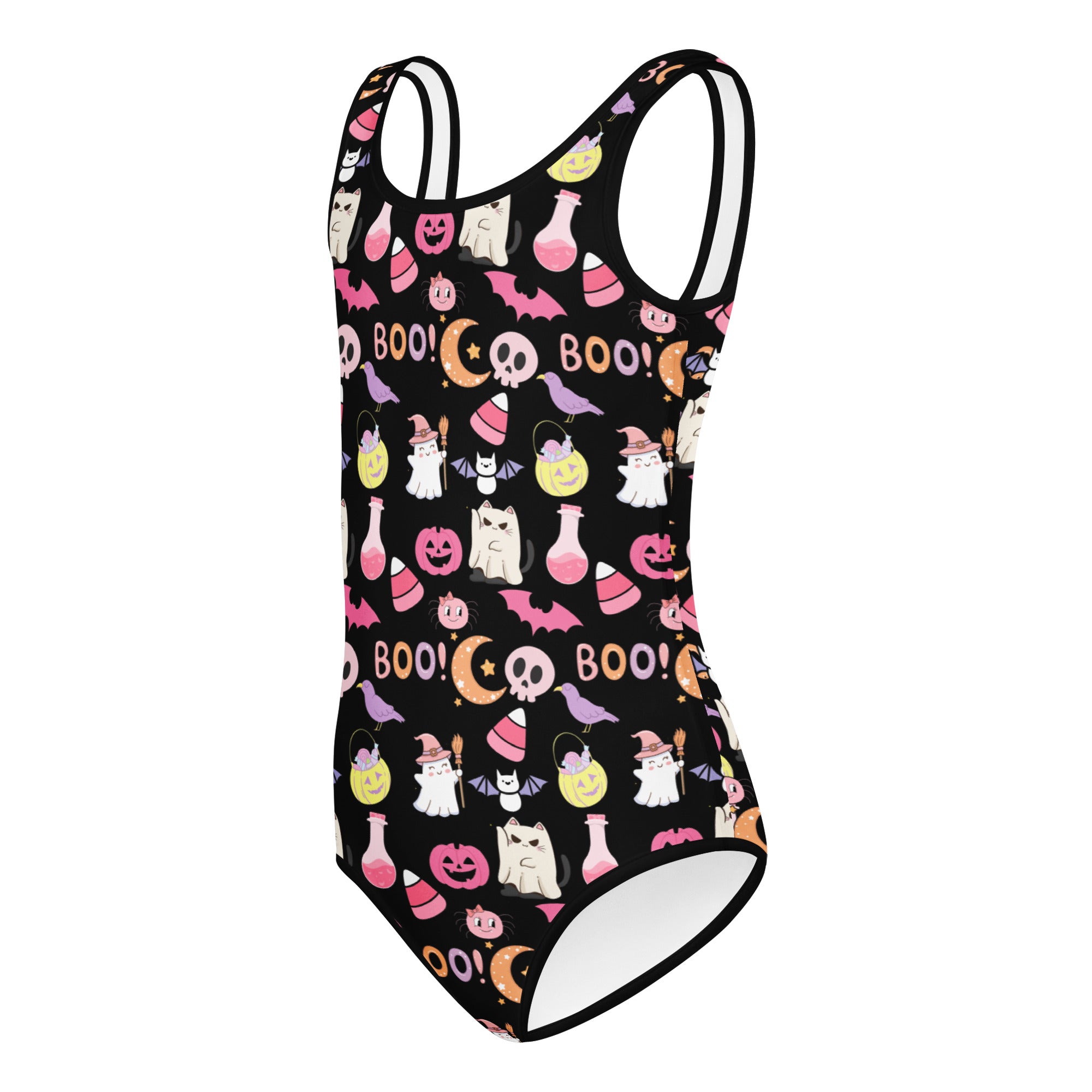 Girls Cute Halloween Leotard – Buttery-Soft, Quick-Dry 4-Way Stretch Comfort for Dance & Gymnastics
