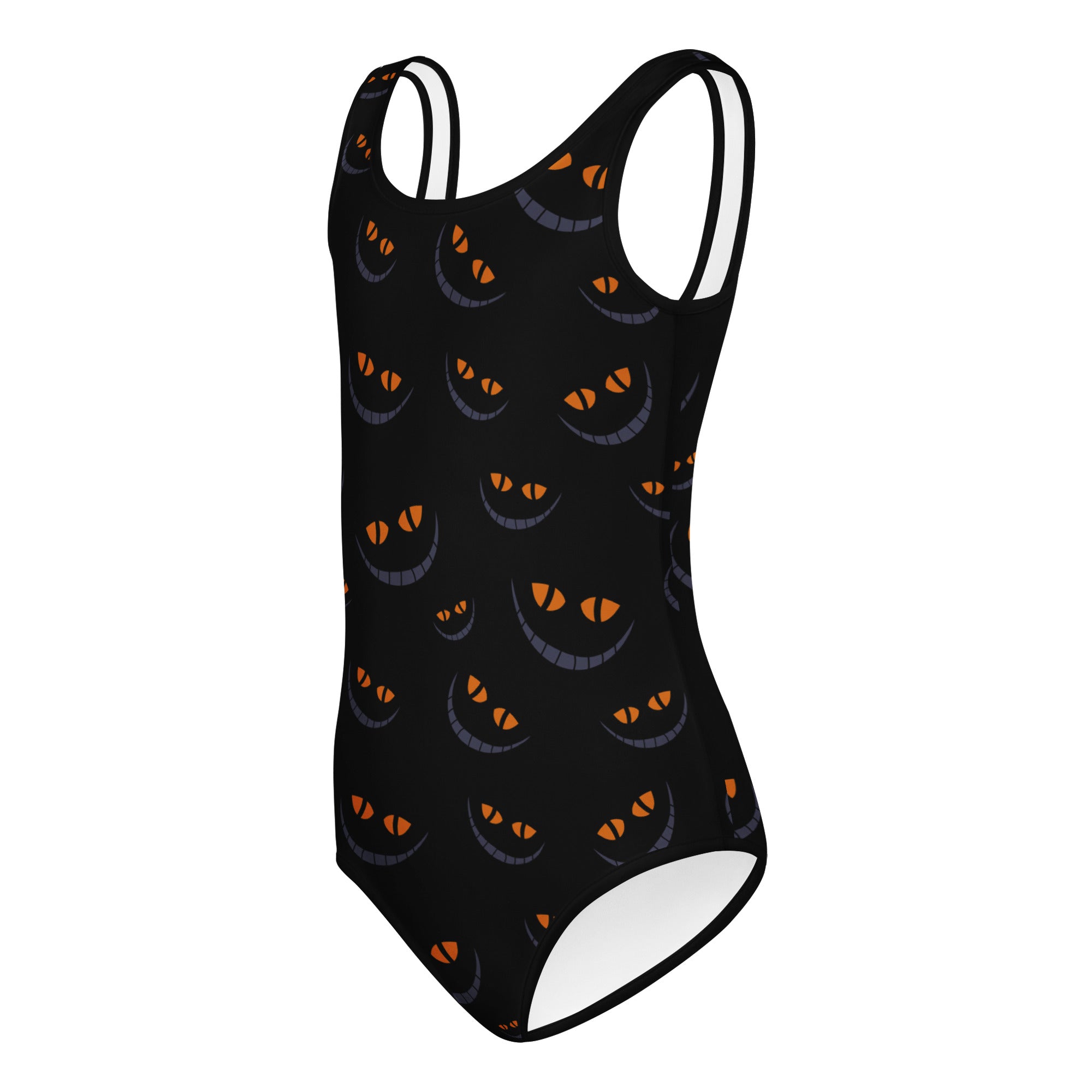 Girls Spooky Cat Eyes Halloween Leotard – Buttery-Soft, Quick-Dry 4-Way Stretch Comfort for Dance & Gymnastics