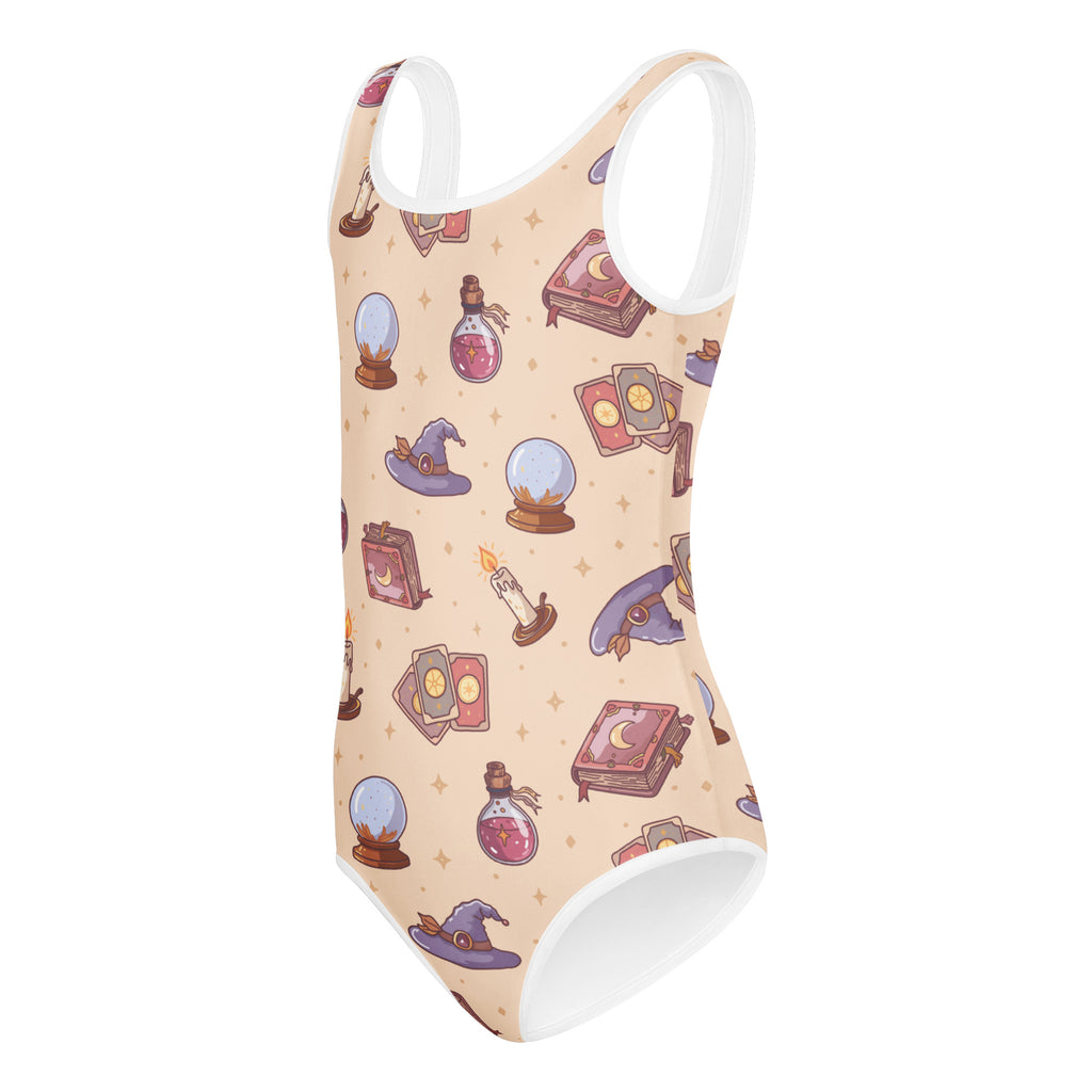 Girls Witch Magic Halloween Leotard – Buttery-Soft, Quick-Dry 4-Way Stretch Comfort for Dance & Gymnastics