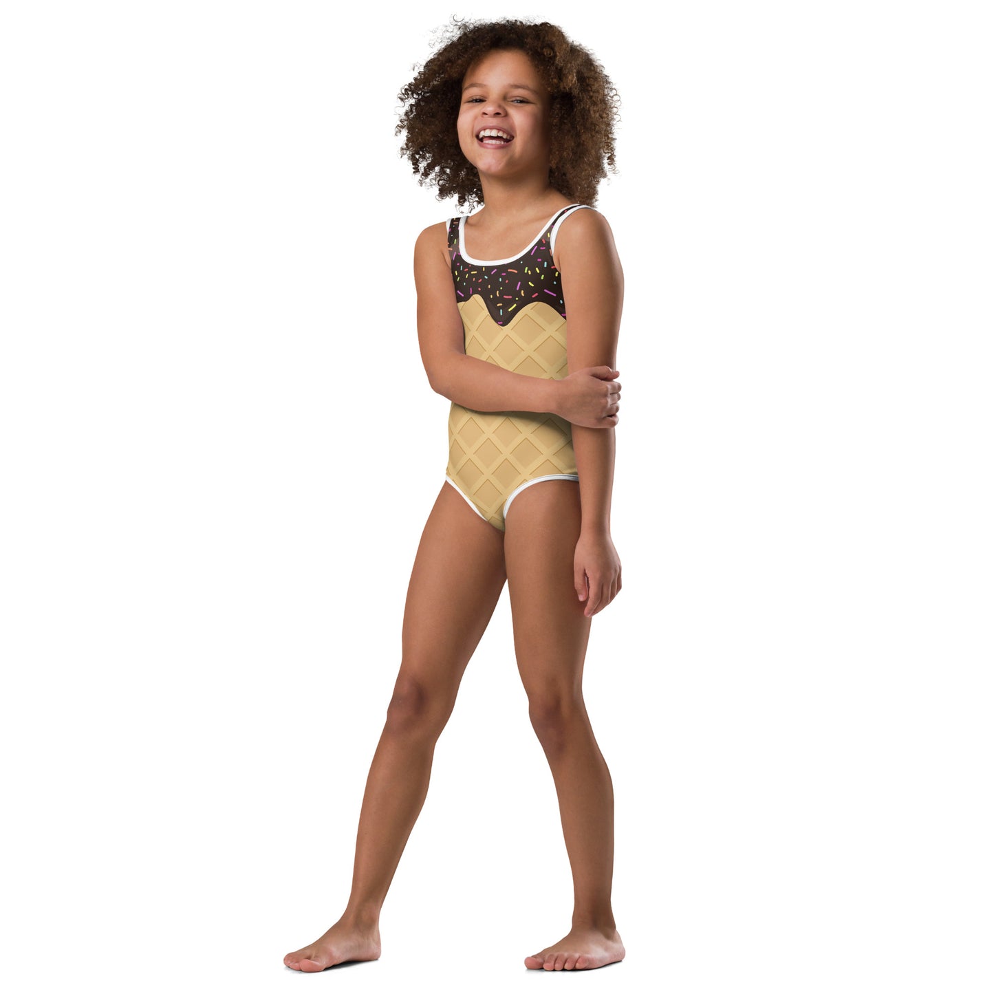 Girls Ice Cream Cone Buttery Soft Leotard