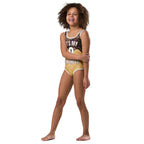 Girls Chocolate Ice Cream Cone Custom Age It's My Birthday Leotard - Quick Drying For Dance and Gymnastics